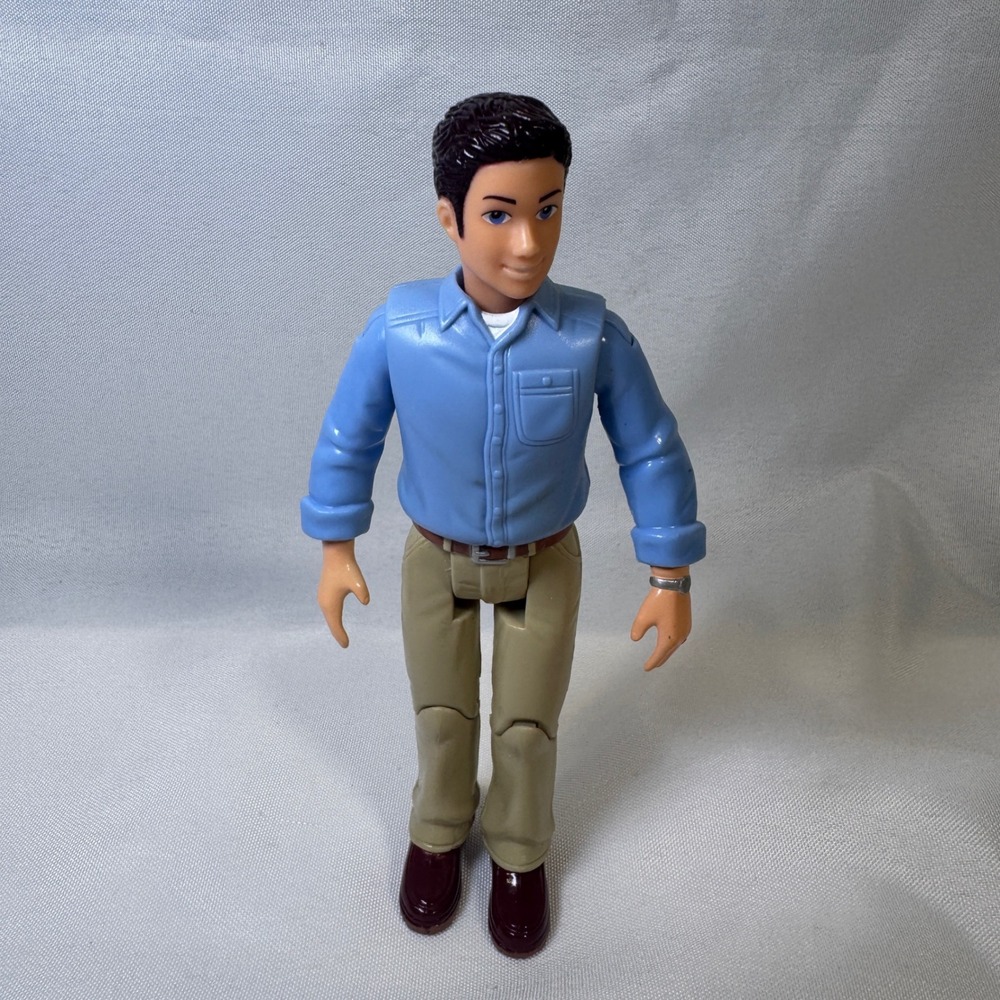 Mattel Loving Family Dad Action Figure Blue Shirt Khaki Pants 2008 J8224
